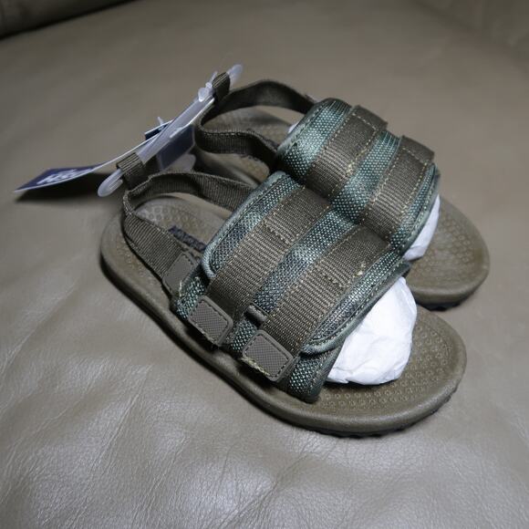 OshKosh B'Gosh Oliver Sandals Olive Army Green Toddler Size 10 NWT Strappy - Picture 8 of 12